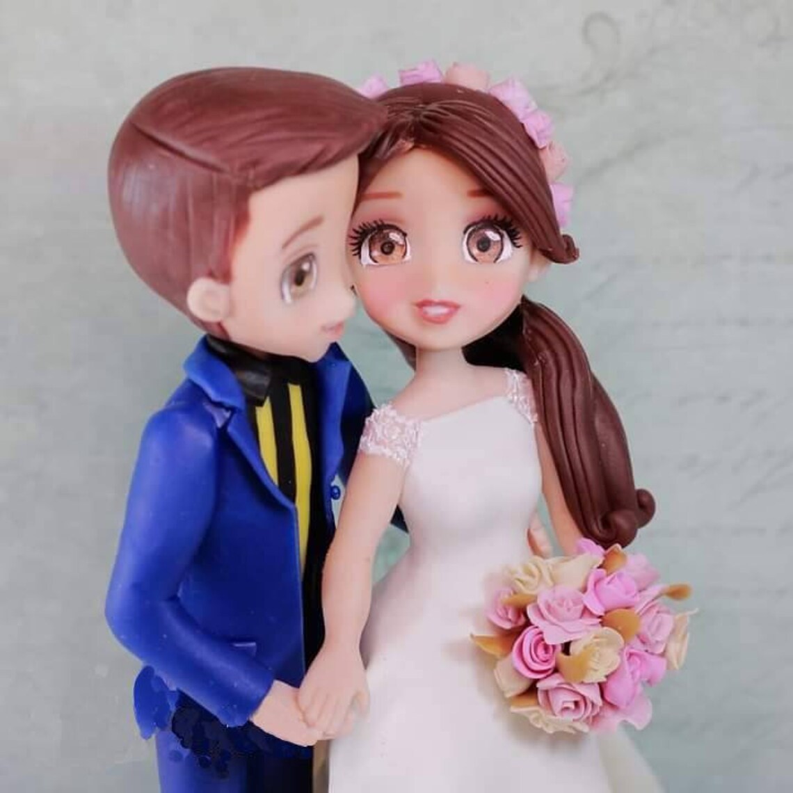 Custom Bride and Groom Cake Topper Bride and Groom Cake Etsy