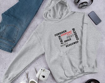 Jesus Hoodie Faith Hoodie Sudadera de mujer Sudadera de hombre Sudadera con capucha Sudadera con capucha religiosa Sudadera con capucha cristiana