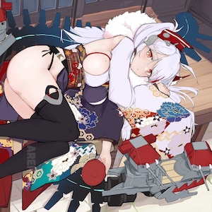 Azurlane Prinz Eugen Kimono Fanart A4 Print