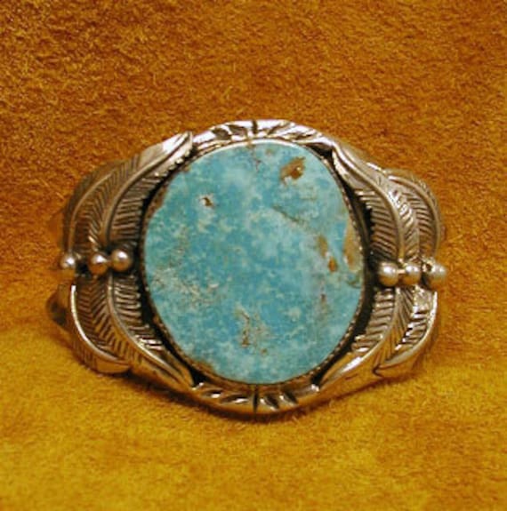 Remarkable Vintage Native American Navajo Pilot Mountain Turquoise Sterling Silver Clip Earrings Remarkable Vintage Native American Navajo Pilot Mountain Turquoise Sterling Silver Clip Earrings