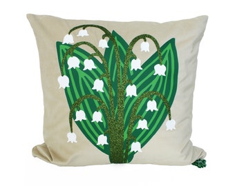 Multicolor Grandma's Cottage Lily of The Valley and Butterflies Vintage Cottage Garden Throw Pillow 16x16 Multicolor Grandma's Cottage Lily of The Valley and Butterflies Vintage Cottage Garden Throw Pillow 16x16