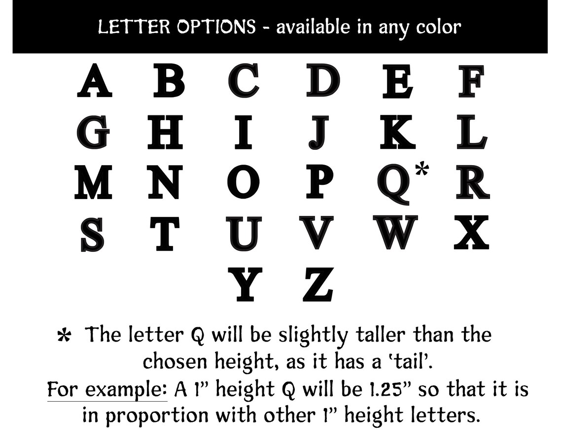 SINGLE LAYER English Laser Cut Letters and Numbers Custom Etsy