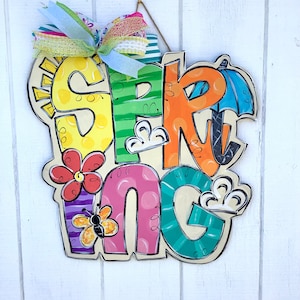 Hello flower door hanger | Spring Door hanger | Summer door hanger | flower door hanger | welcome door hanger