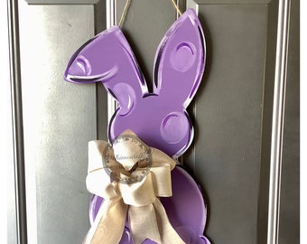 Easter Door Hanger- Bunny Door Hanger- Spring Door Hanger- Personalized  Door Hanger