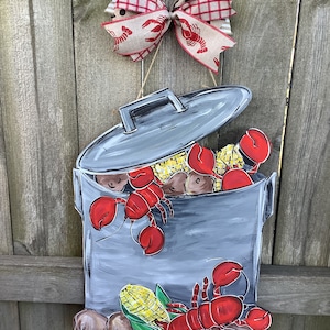 Crawfish boil sign | Crawfish Boil off | Crawfish Door Hanger | Boil door hanger | Louisiana Door Hanger | crawfish Door sign