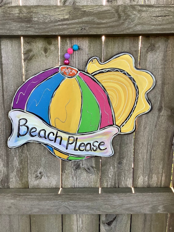 Summer Door Hanger Beach Door Hanger Pool Door Hanger Etsy