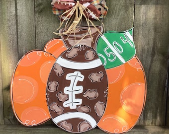 Football Door Hanger | Football Sign | Football Door Decor | Sports Door Hanger | Football Decor | Summer Door Hanger  | Football Mom