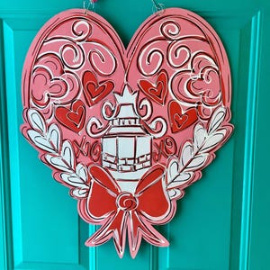 Valentine&#39;s Day Door Hanger - Valentine Door Hanger - Personalized Door Decor - Valentines Decor