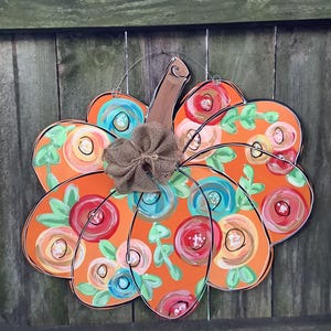 Fall pumpkin Door Hanger | Pumpkin Stacked Door Hanger | Fall Decor | Fall Door Sign | Hello Fall Hanger | Pumpkin Spice |