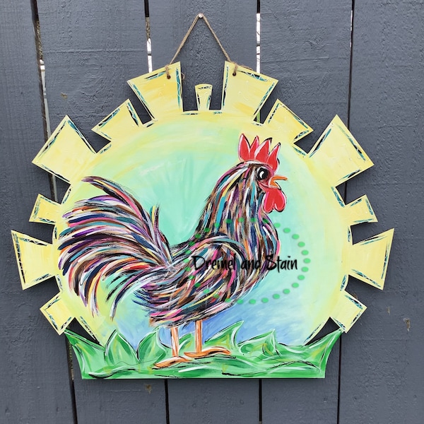Rooster Door Hanger Etsy