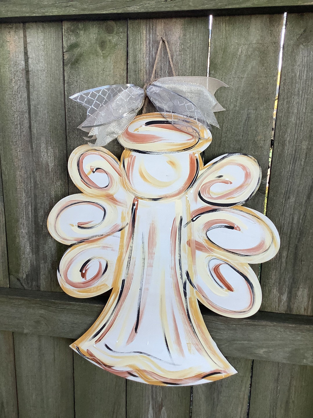Angel Door Hanger Christmas Door Hanger Holiday Door Hanger Christmas