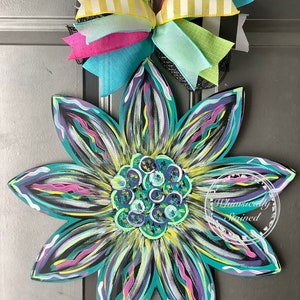 Bright sunflower | Sunflower door hanger | Sunflower | Spring Door Hanger | Flower | Door Hanger