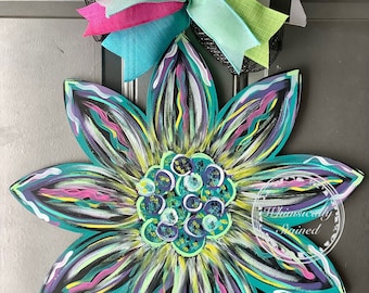 Bright sunflower | Sunflower door hanger | Sunflower | Spring Door Hanger | Flower | Door Hanger