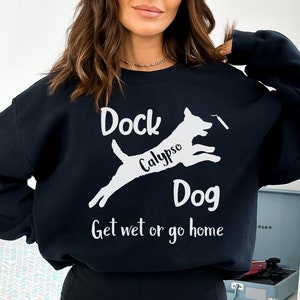 Custom Dock Diving Sweatshirt, Dock Dog, Dock Diving Shirt, Personalized Dog Shirt, Dog Sports Shirt, Air Dog