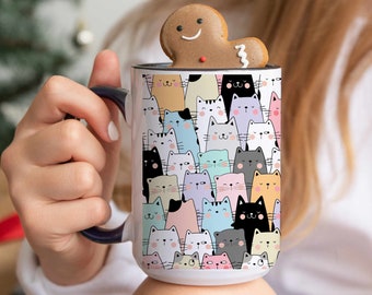 Crazy Cat Lady Mug, Cat Mug Cat Lover Gift, Cute Cat Mug, Cat Lover Gift, Black Cat, Funny Cat Mug, Cat Cup 15oz