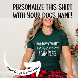 Custom Dog Sports Shirt, Four Paws Two Feet One Team, Dog Training Shirt, Dog Agility, Hoopers, Training With Dog, Dock Diving
