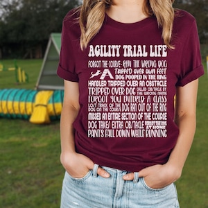 Dog Agility Shirt, Agility Trail Life, Dog Gift, Agility Shirt, Border Collie Gift, Funny Agility Tee, Dog Training Shirt