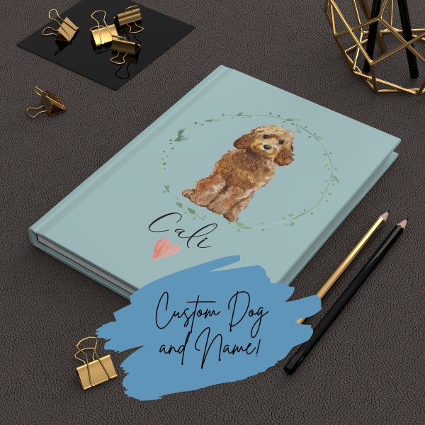 Personalized Dog Journal Notebook, Dog Journal, Custom Dog Journal, Dog Lover Gift, Dog Mom Gift