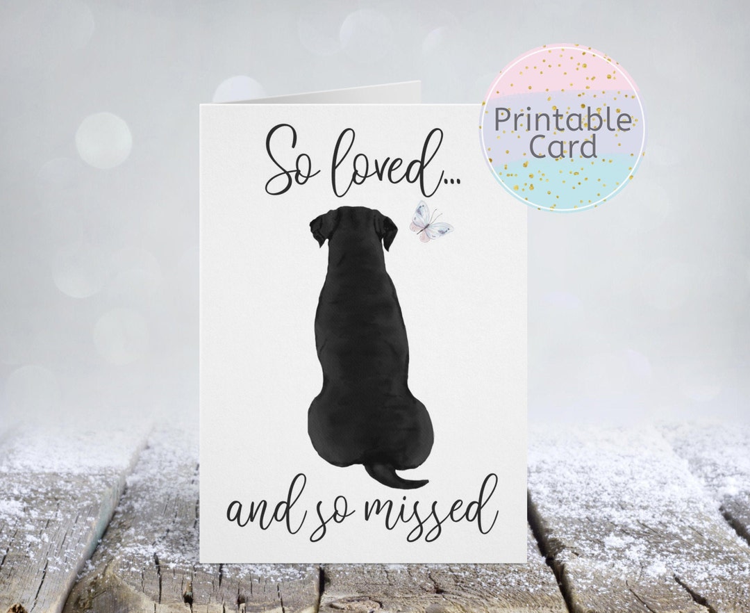 Free Printable Pet Sympathy Cards For Dogs