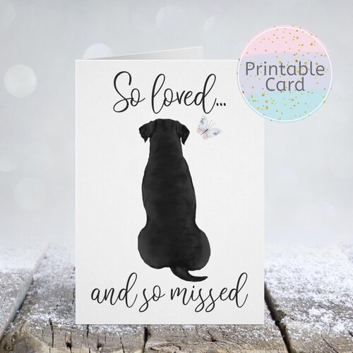 Pet Loss Sympathy Card for Dog or Cat Owner Printable - Etsy