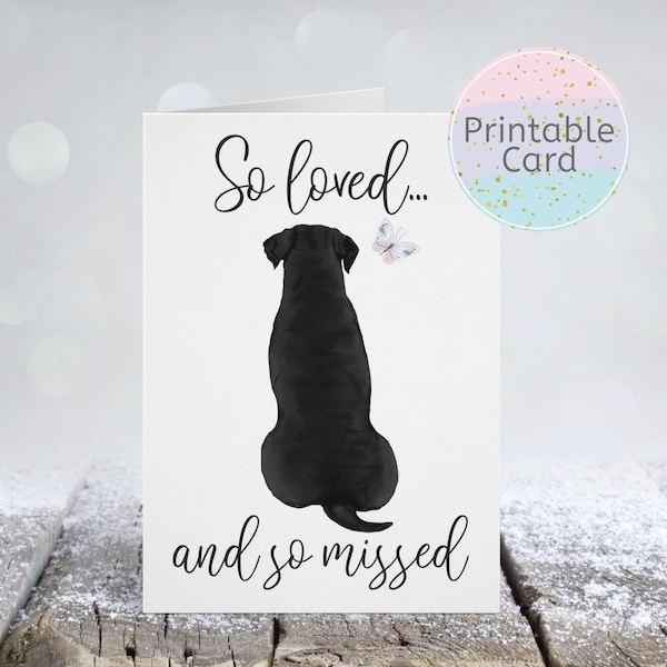 Dog Sympathy Card Printable, Pet Condolence Card, Pet Sympathy, Pet Death,Loss of Dog,Dog Condolence, DIGITAL FILE