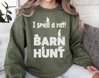 Barn Hunt Sweatshirt, Scent Work Shirt, Dog Sports Gift, Nosework Shirt,  Dog Sports,Training with Dog Shirt