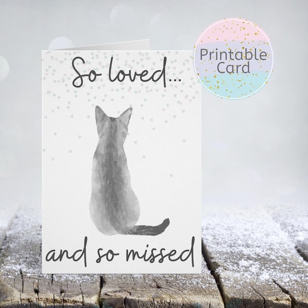 Cat Sympathy Cards - Etsy