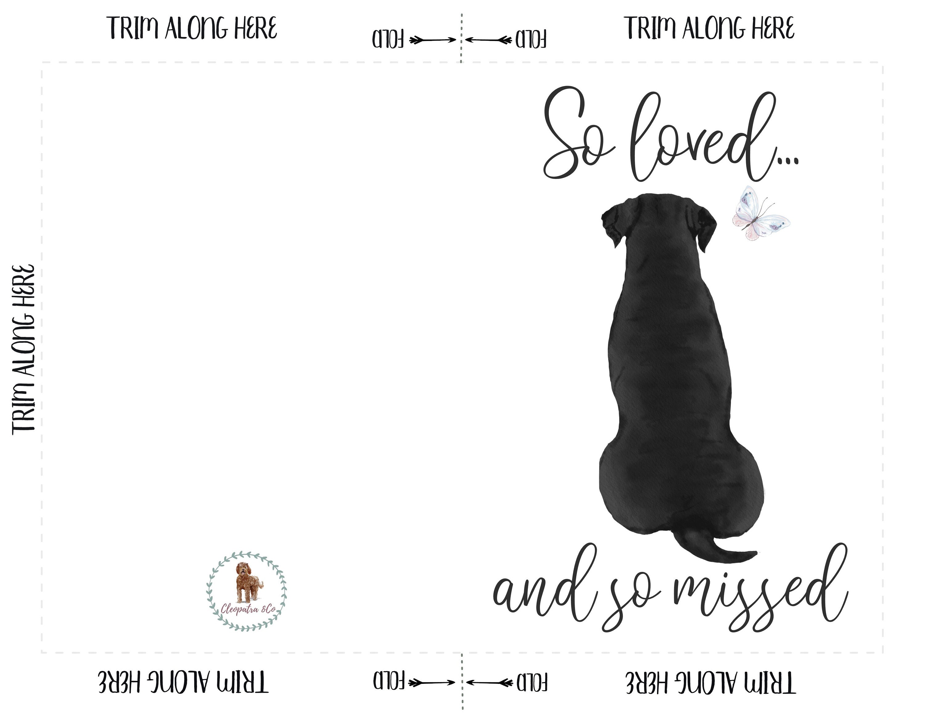 Dog Sympathy Card Printable Pet - Il Fullxfull.2887626359 71jj 