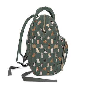 Dog Mom Gift Backpack, Dog Lover Backpack, Puppy Training Bag, Dog Print Backpack, Waterproof Dog Mom Bag, New Puppy Gift, Dog Lover Gift image 5