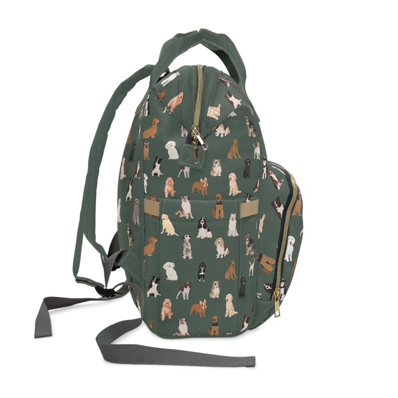 Dog Mom Gift Backpack, Dog Lover Backpack, Puppy Training Bag, Dog Print Backpack, Waterproof Dog Mom Bag, New Puppy Gift, Dog Lover Gift image 5