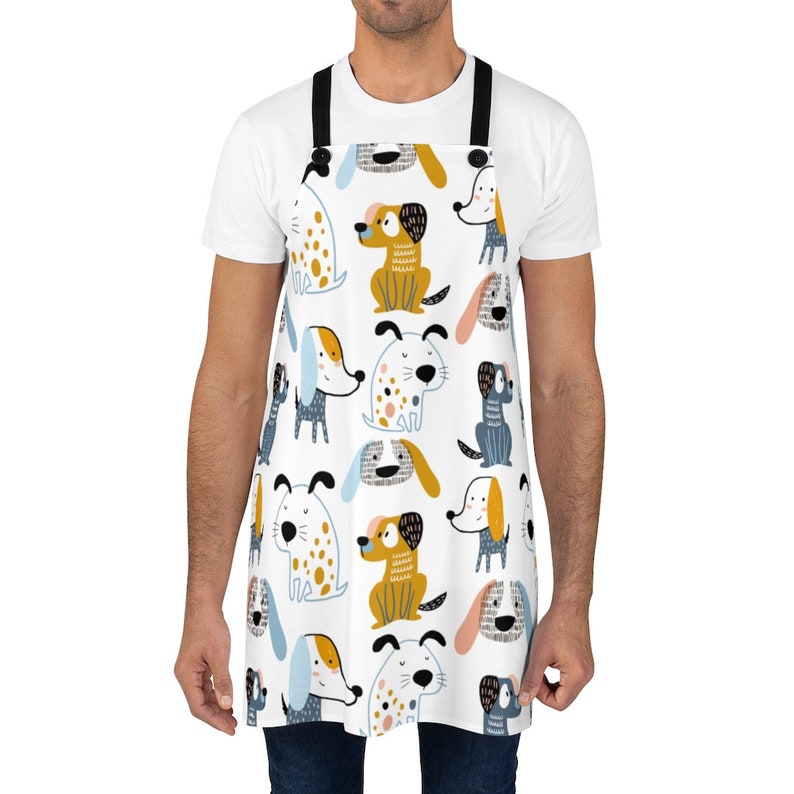 Dog Apron Baking Apron Kitchen Apron Cute Dog Apron Apron Etsy