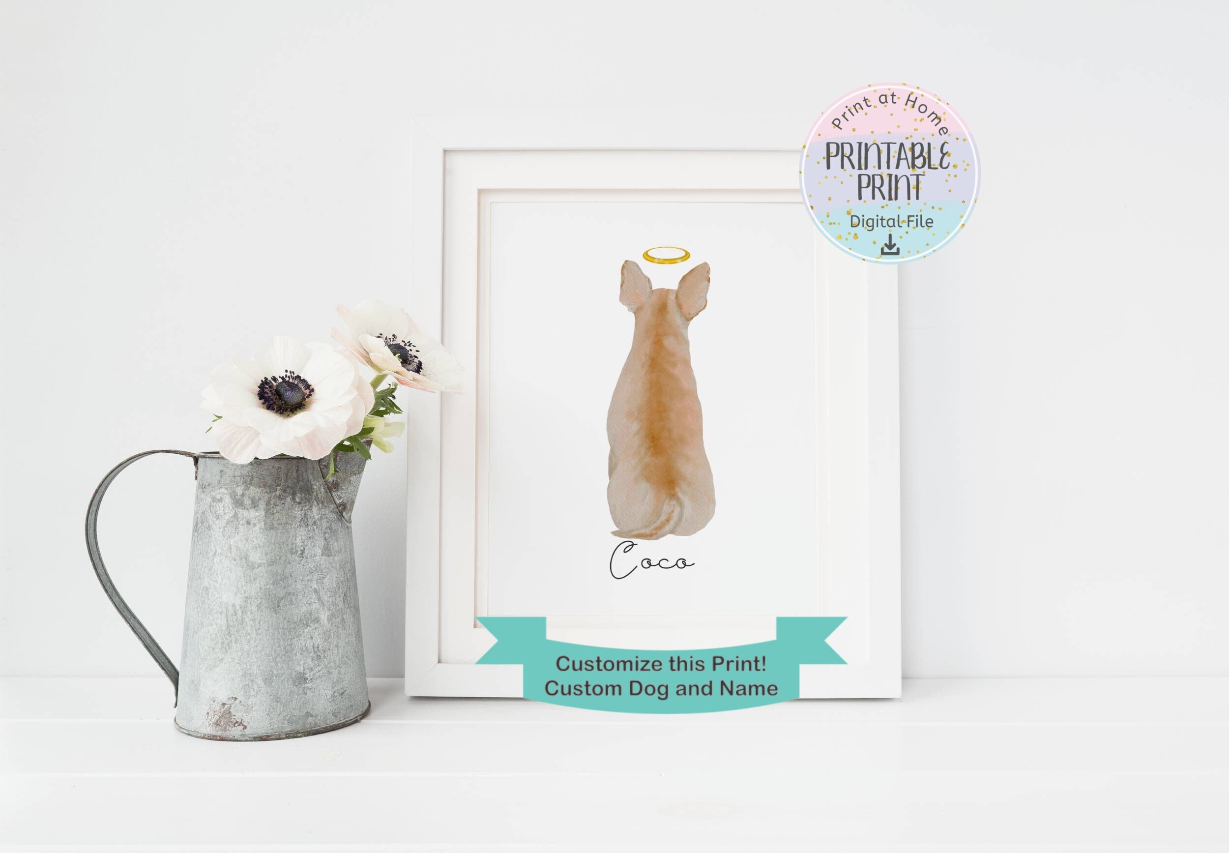 Dog Memorial Gift ,Chihuahua Long Hair Short Hair, Dog Loss Gift,Dog Sympathy Gift,Loss of Dog,Pet Loss,Personalized Gifts-DIGITAL FILE ONLY