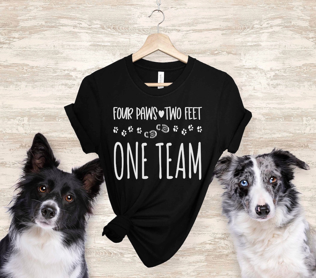 Dog Sports T-shirt: Four Paws Two Feet Teamwork Shirt - Etsy