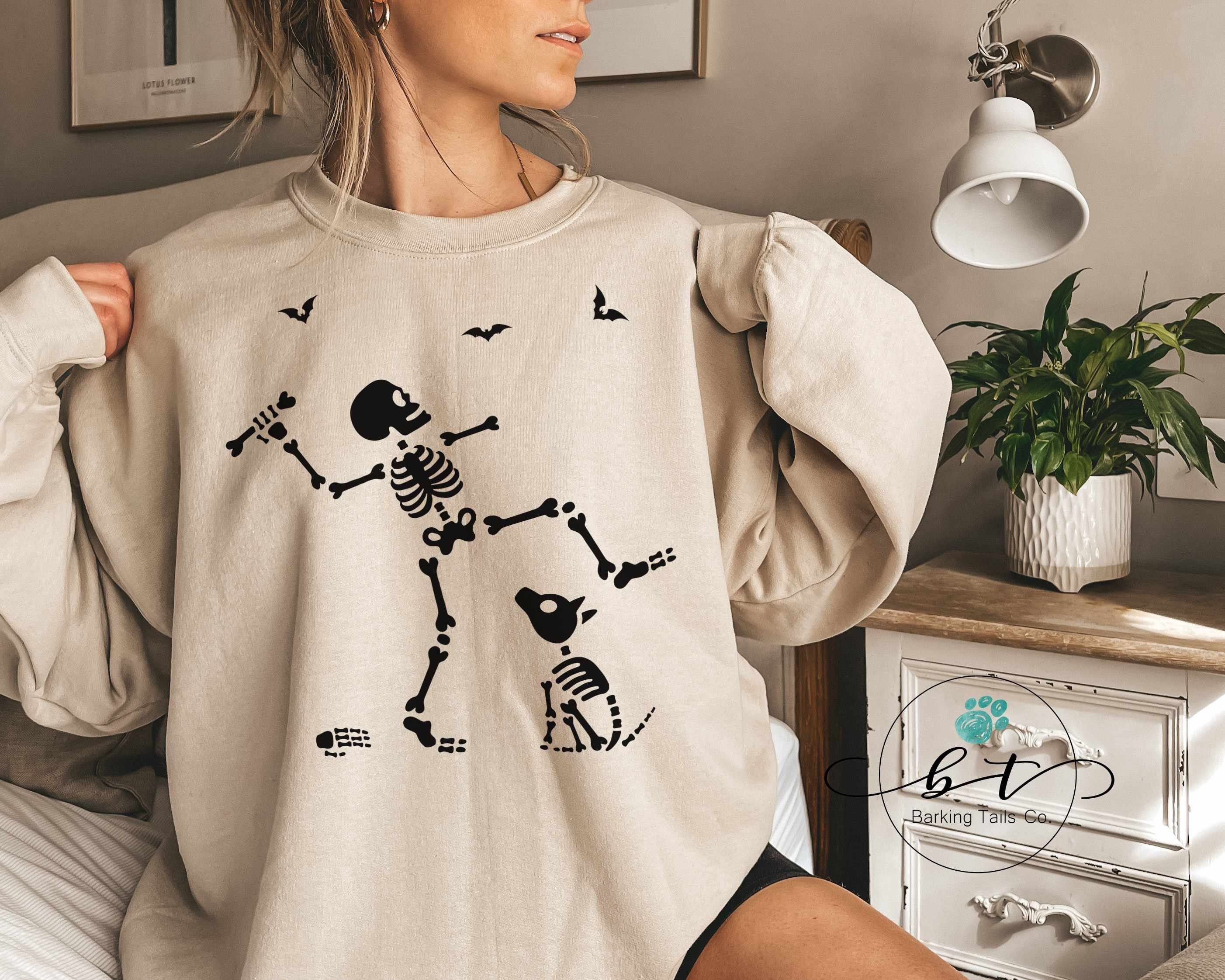 skeleton hoodie dog