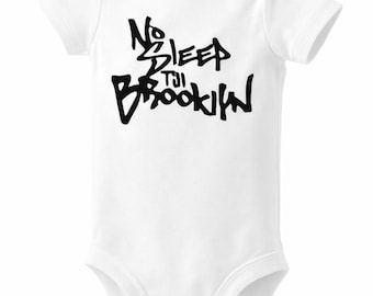 Beastie Boys No Sleep Till Brooklyn Funny Baby Bodysuit