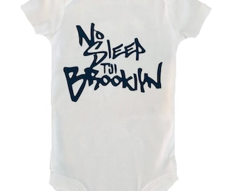 Beastie Boys No Sleep Till Brooklyn Funny Baby Bodysuit