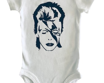 David Bowie Baby Bodysuit