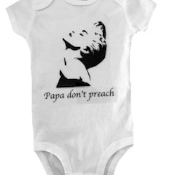 Madonna Papa Don't Preach Baby Bodysuit