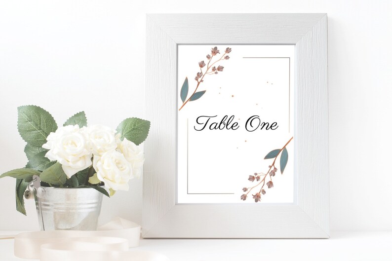Printable Wedding Kit, Wedding Template, Table Number and More, Welcome, Thank You, 25 Printable ...
