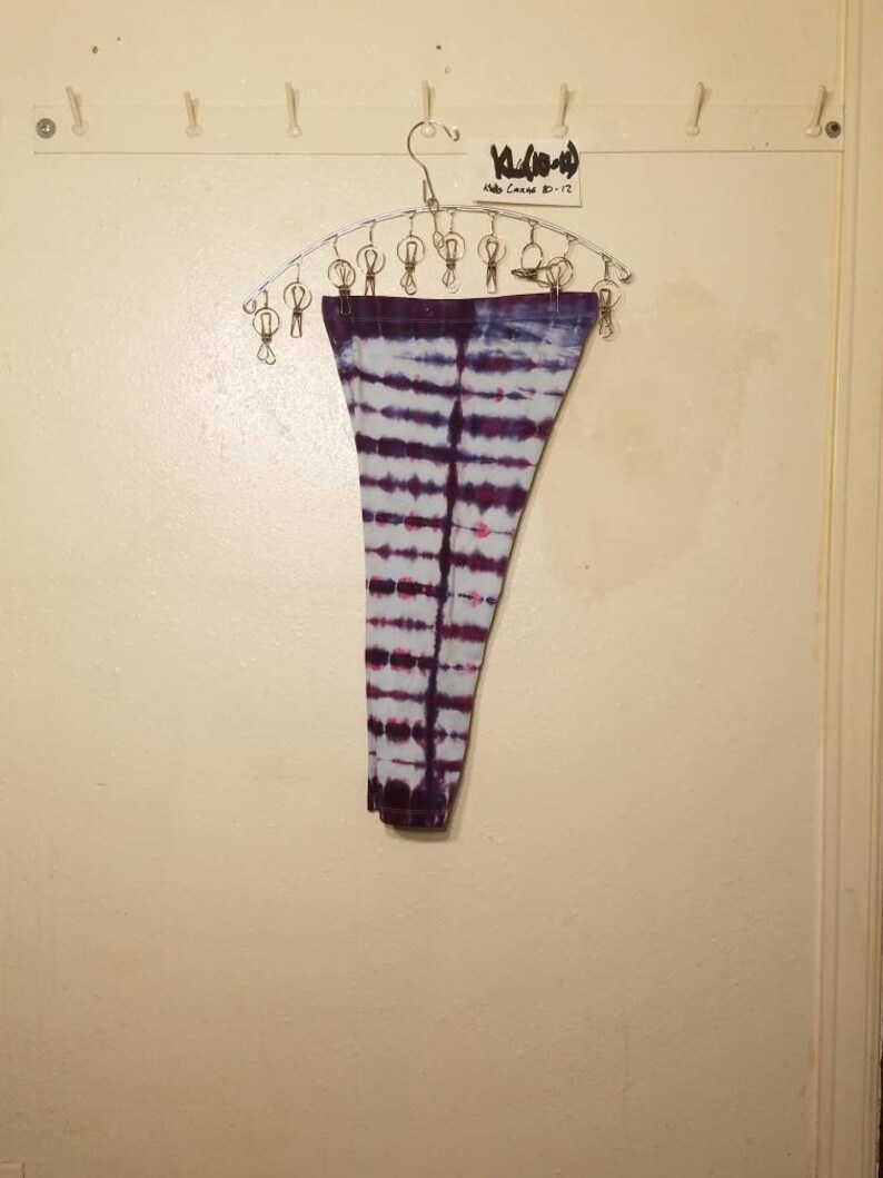GP006 Girls Youth Large Ice Dyed Stripped Leggings