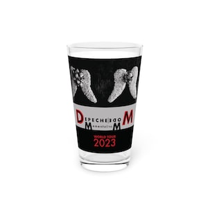 Depeche Mode inspired concert souvenir 2023 Pint Glass, 16oz Memento Mori