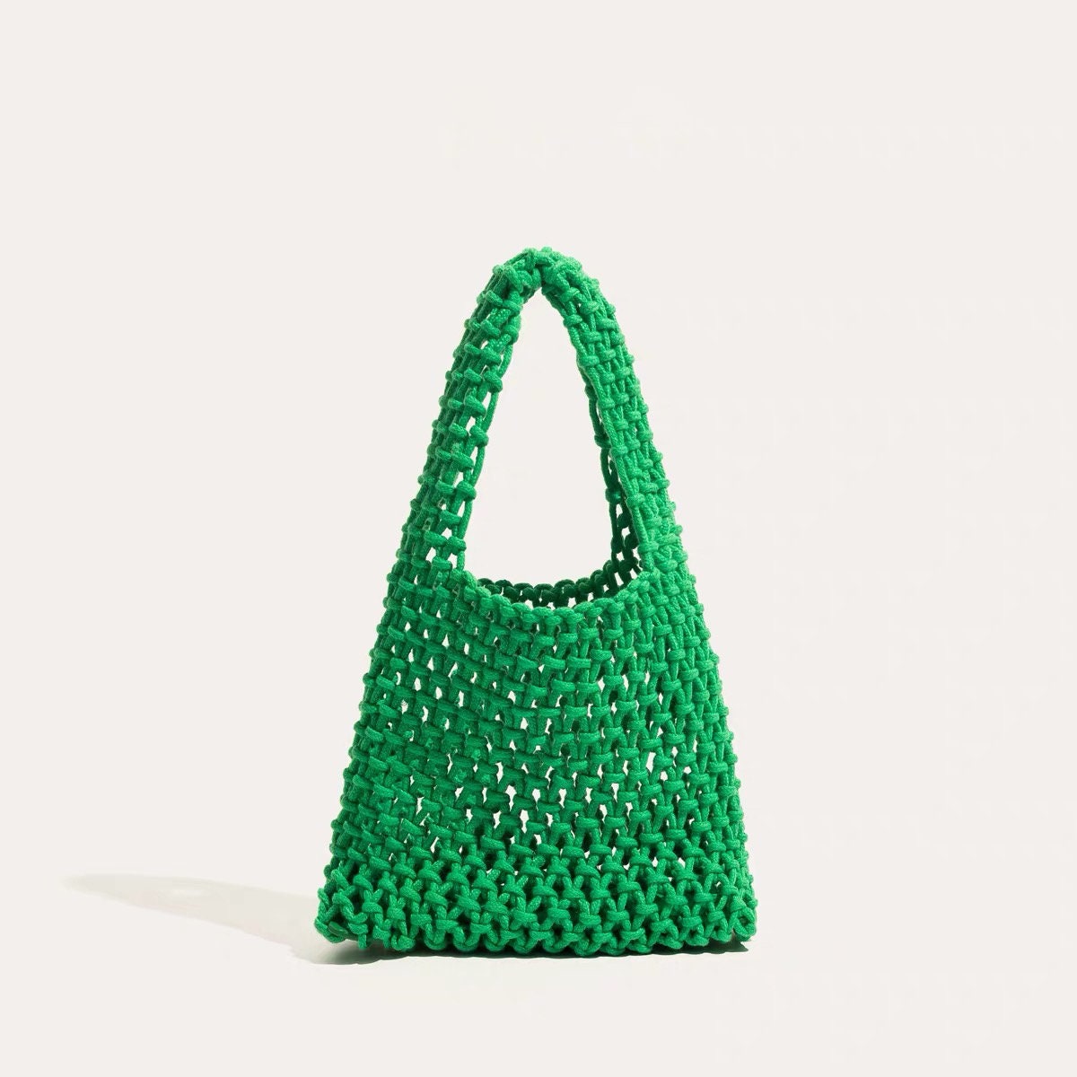 Bolsos Shopper Zara Macramé Hombre Creme Blancas Para Bolsos