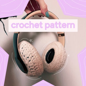Crochet headphone covers pattern for BEATS HEADPHONES