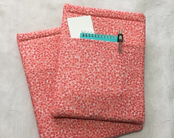 Pink & Sparkly Polka Dots, Padded Book Sleeve, Glitter, Multiple Sizes and Pockets