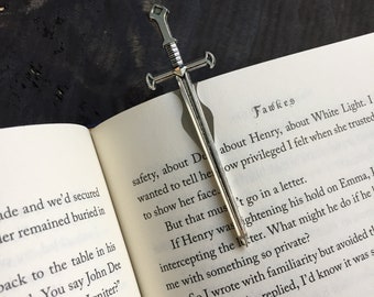 Sword Bookmarks with Clip, Fun Book Dart, Sword Bookplates, Pack of Three or Four