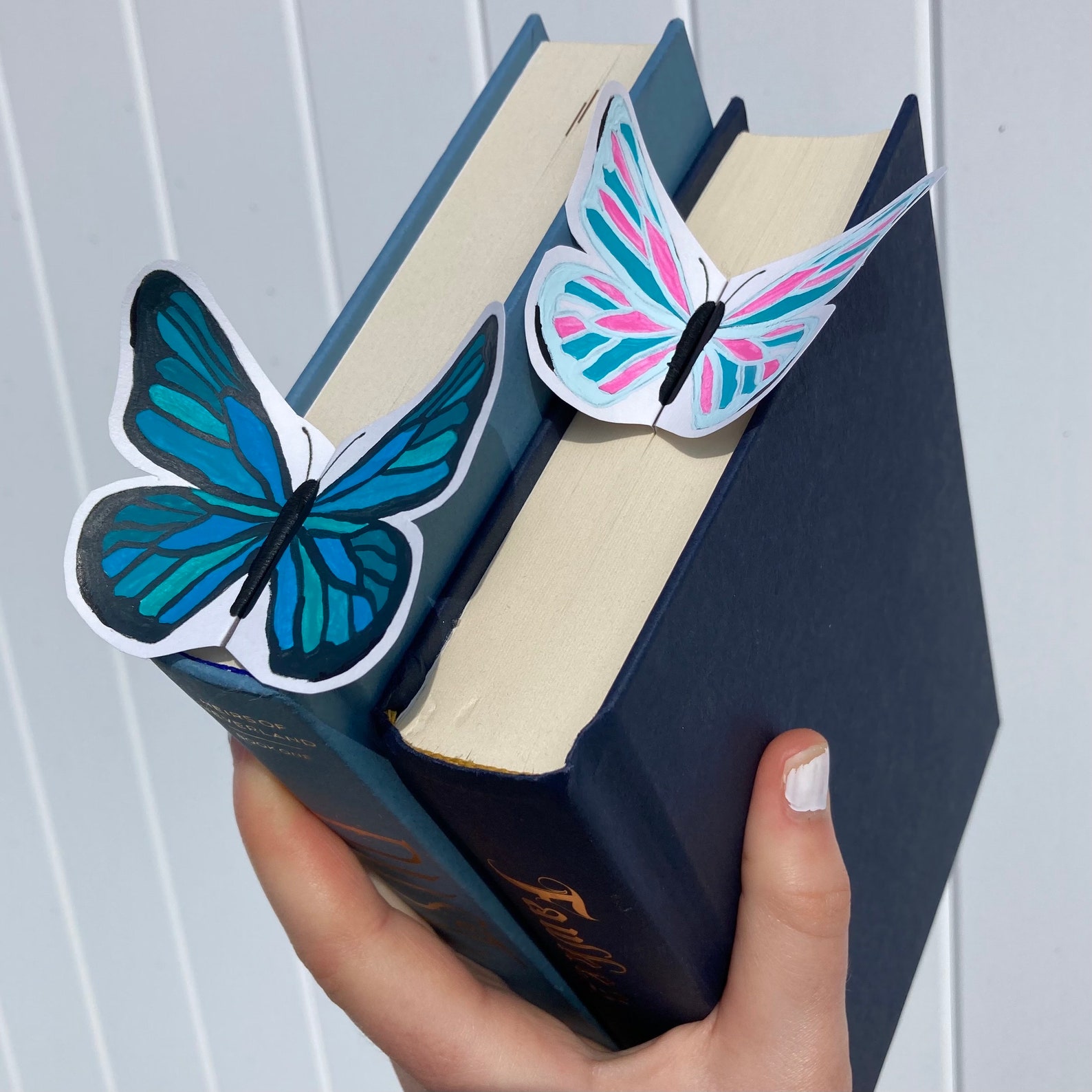 3D Printable Butterfly Bookmark, Hand Painted, Coloring Page for Kids ...