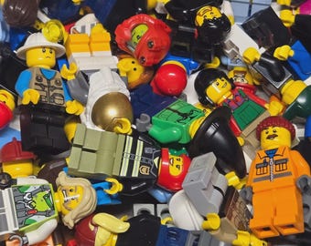LEGO Minifigure LOT of 10 Genuine Figures Bulk Bundle Gift Wedding Party Kids
