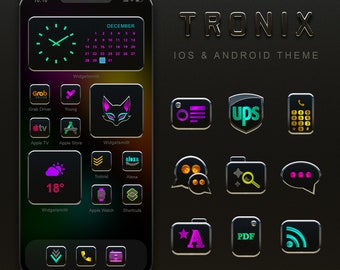 TRONIX App Icon Set: 3D Theme for iPhone & Android (2000+ Icons)