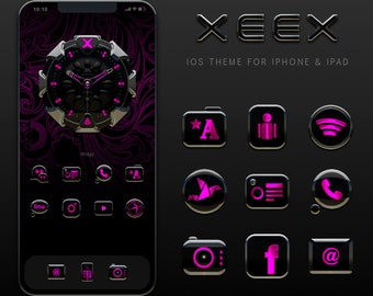 Black Pink App Icons: iOS Themes Bundle (2000+ Icons)
