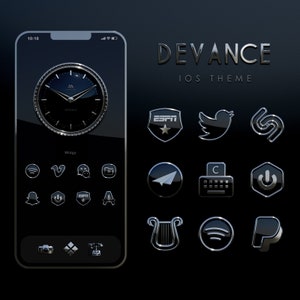 App Icons, IOS Theme iPhone icons, Wallpapers, iOS Icons, App Icon Set, Aesthetic iOS 16 Icons Black Icons Android Icon Pack, Home screen